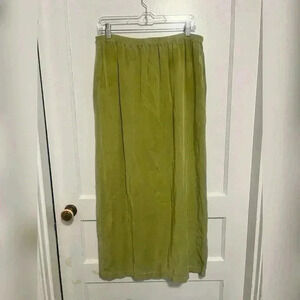 Cut loose lagenlook green Fairycore Witchy Boho Maxi Hippie Granola Dress Size L